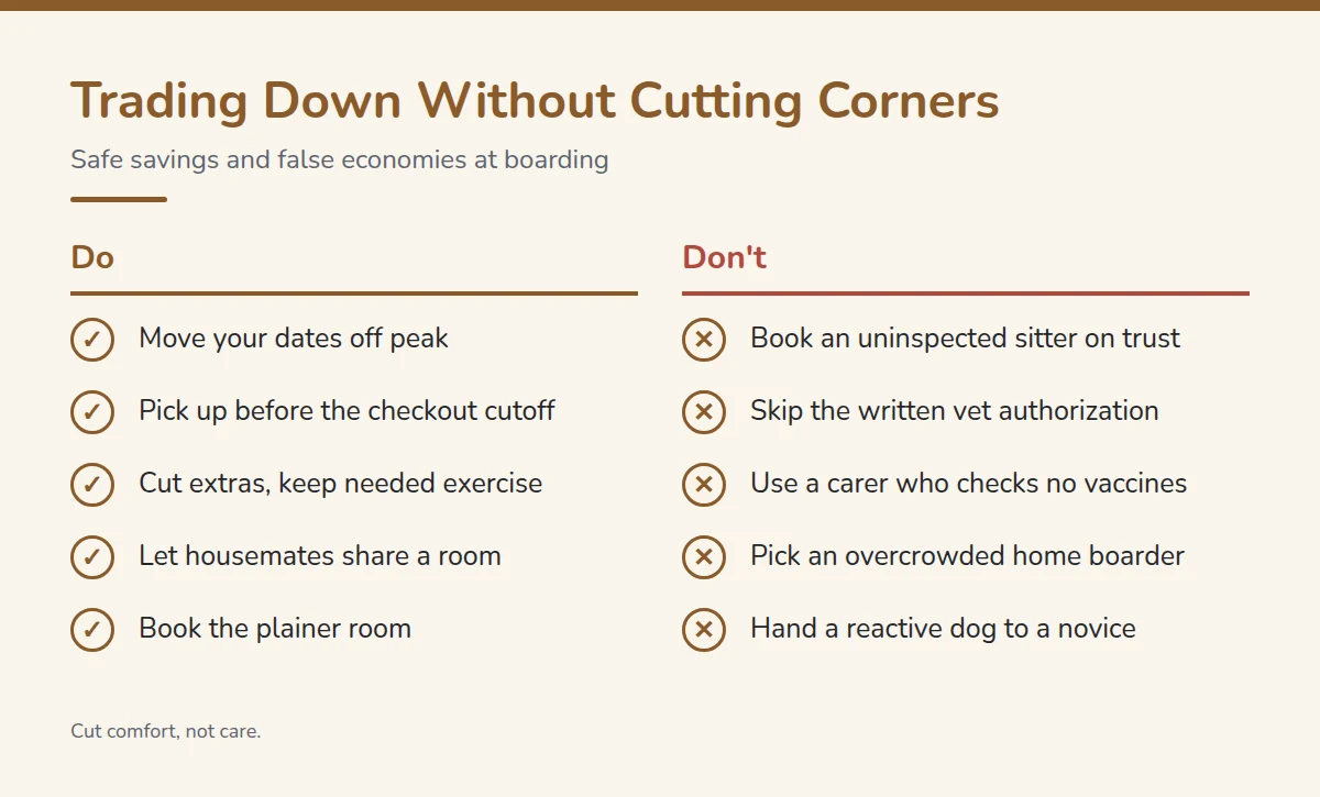 Summary card: Trading Down Without Cutting Corners